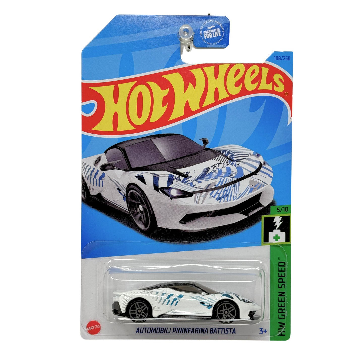 Hot Wheels Green Speed Automobili Pininfarina Battista 1:64 Diecast
