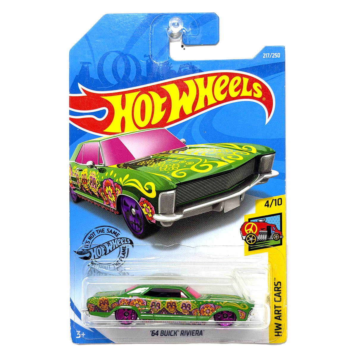 Hot Wheels HW Art Cars 1964 Buick Riviera 1:64 Diecast Green Long Card