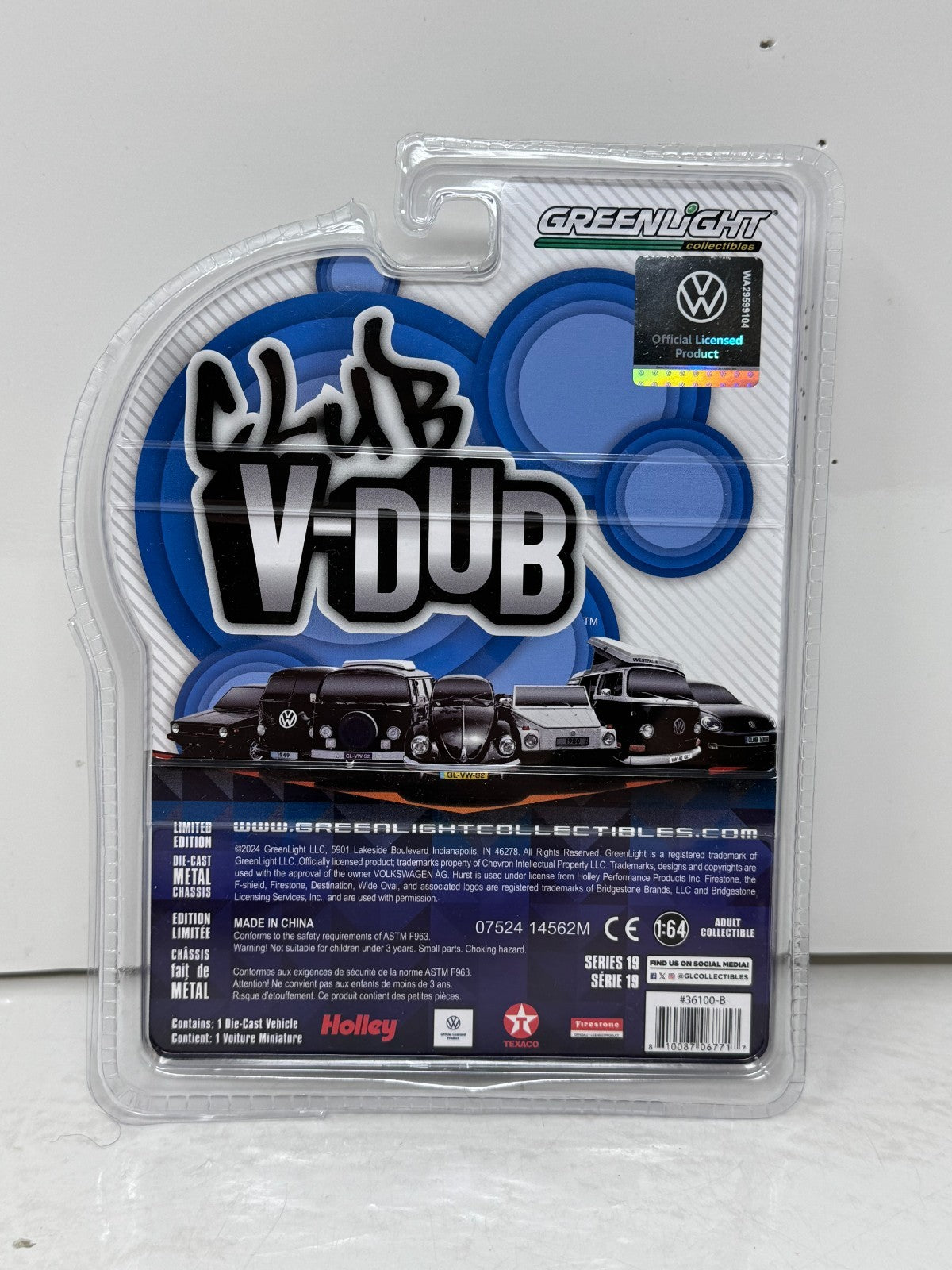 Greenlight 1969 Volkswagen Squareback Panel Club V-Dub  RAW CHASE 1:64 Diecast