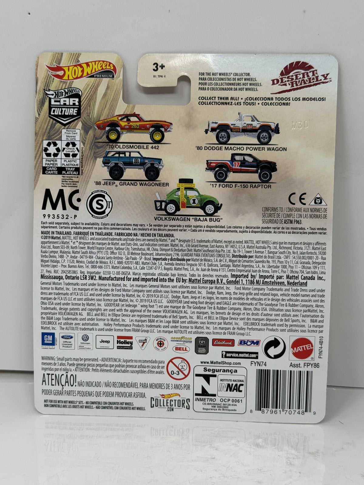 Hot Wheels Premium Desert Rally 1970 Oldsmobile 442 1:64 Diecast