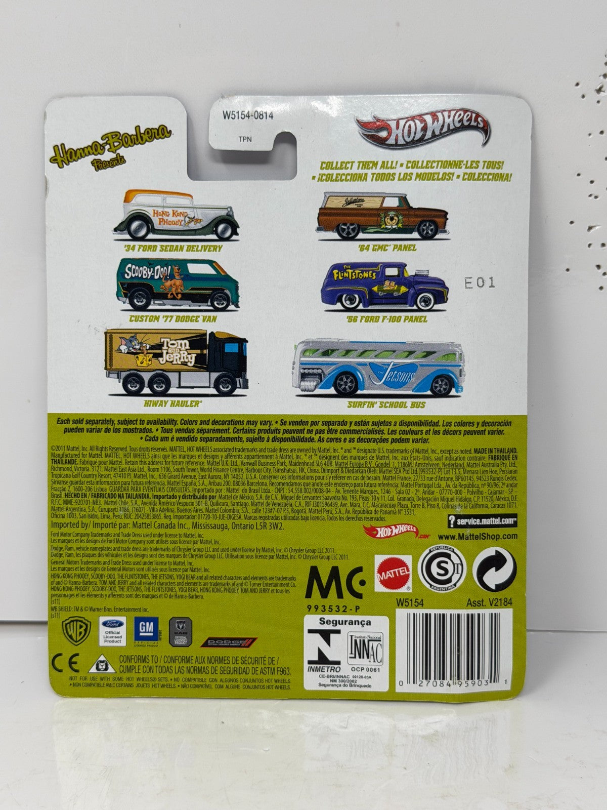 Hot Wheels Tom and Jerry Hiway Hauler 1:64 Diecast Real Riders