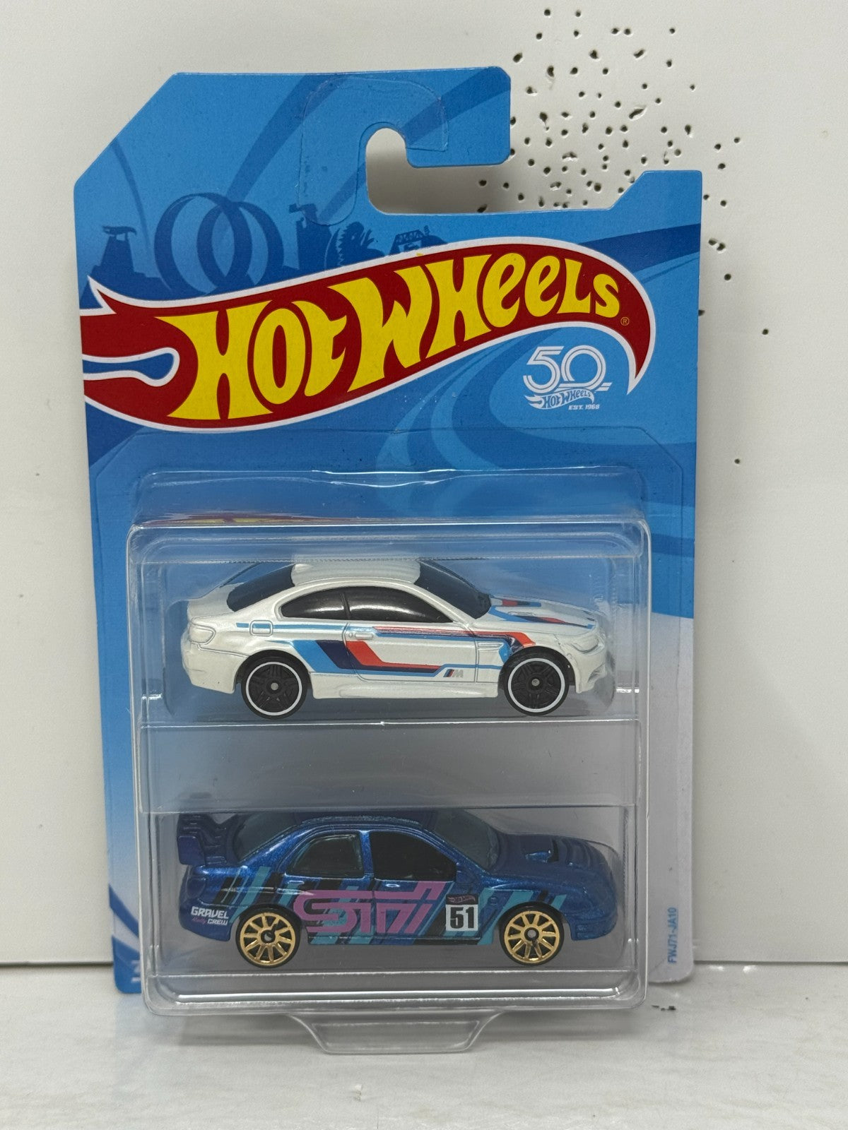 Hot Wheels BMW M3 & Subaru WRX STi 2-Pack 1:64 Diecast
