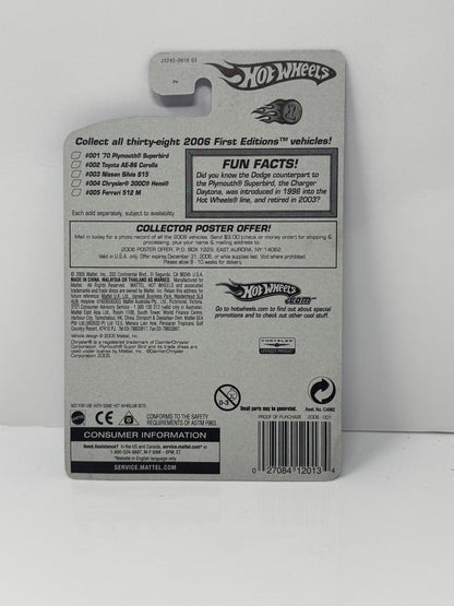 Hot Wheels First Editions 1970 Plymouth Superbird 1:64 Diecast Factory Sealed