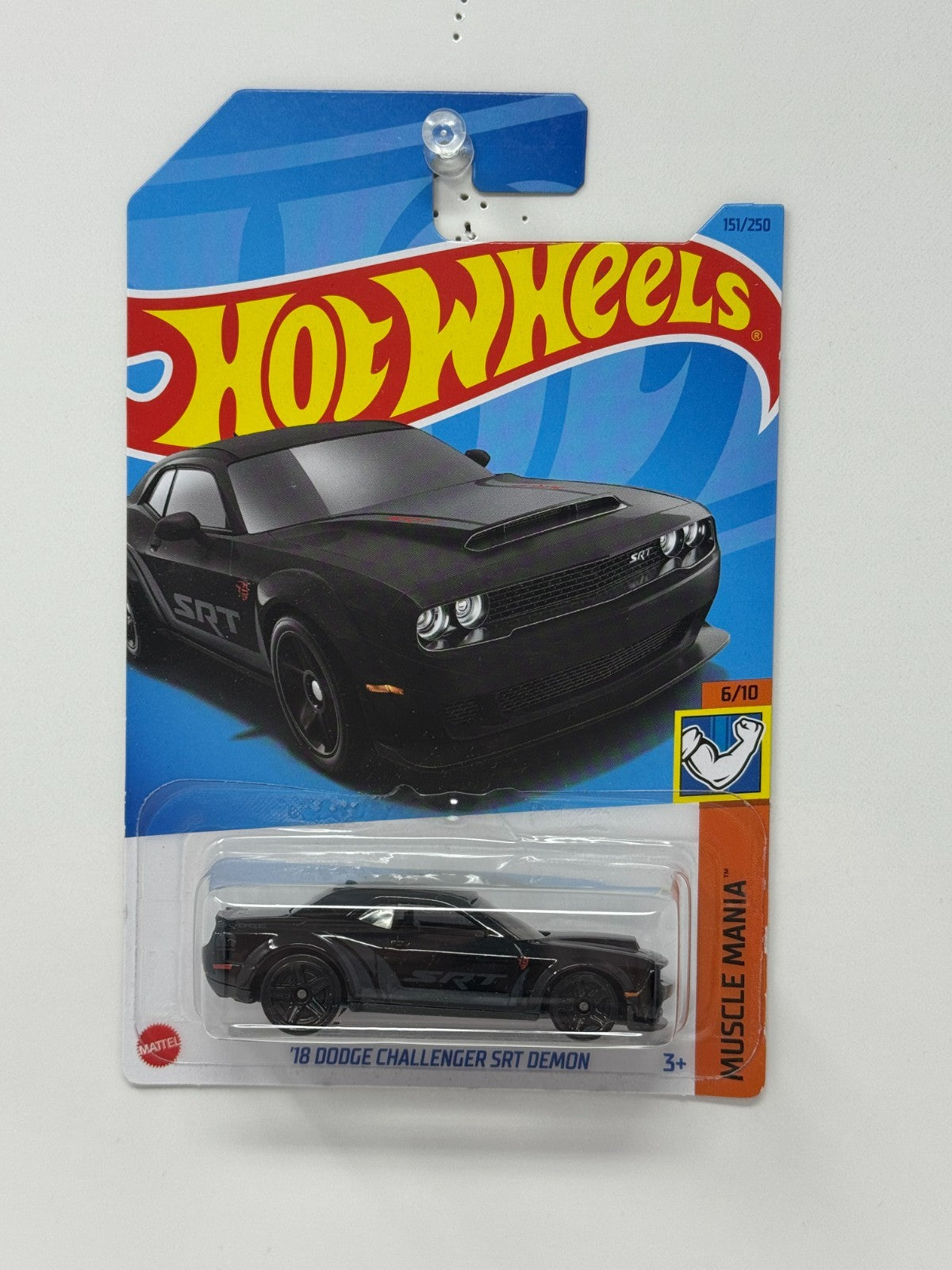 Hot Wheels Muscle Mania 2018 Dodge Challenger SRT Demon 1:64 Diecast Black V2
