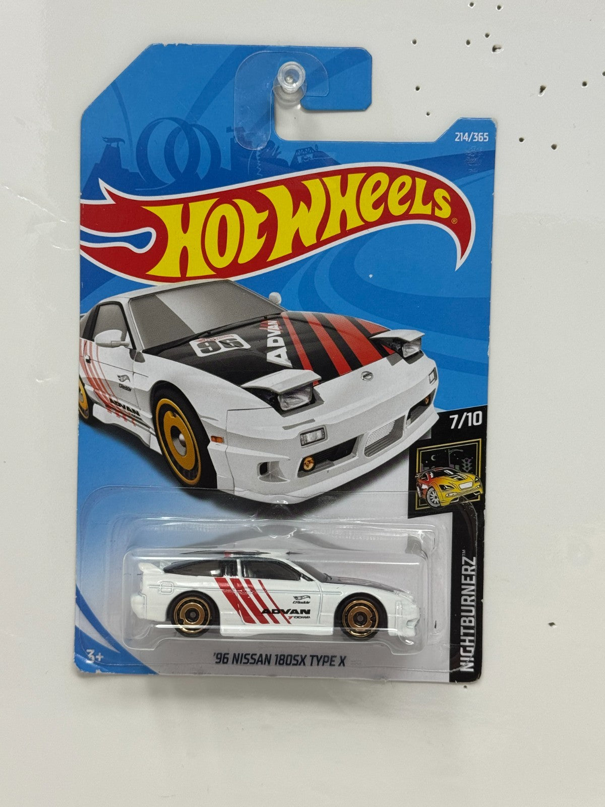 Hot Wheels Nightburnerz 1996 Nissan 180SX Type X 1:64 Diecast White