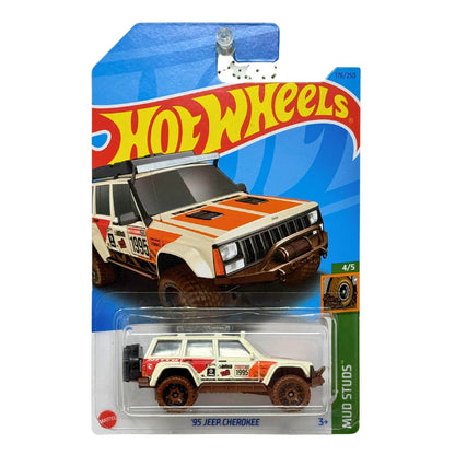 Hot Wheels Treasure Hunt Mud Studs 1995 Jeep Cherokee 1:64 Diecast
