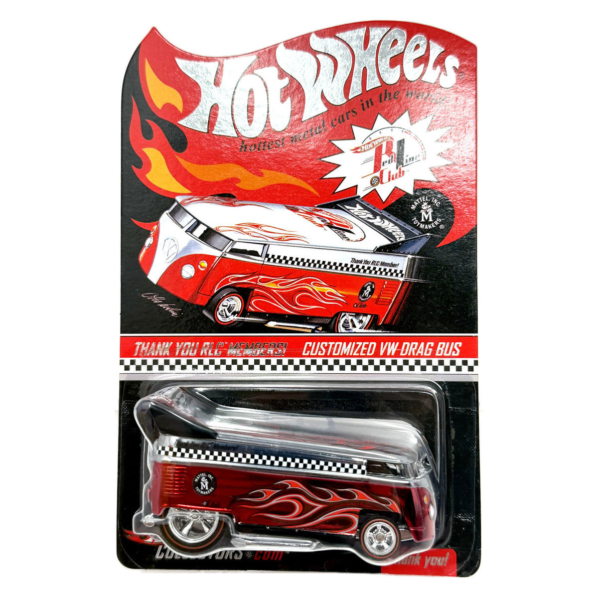 Hot Wheels RLC Red Line Club Customized Volkswagen Drag Bus 1:64 Diecast LOW #