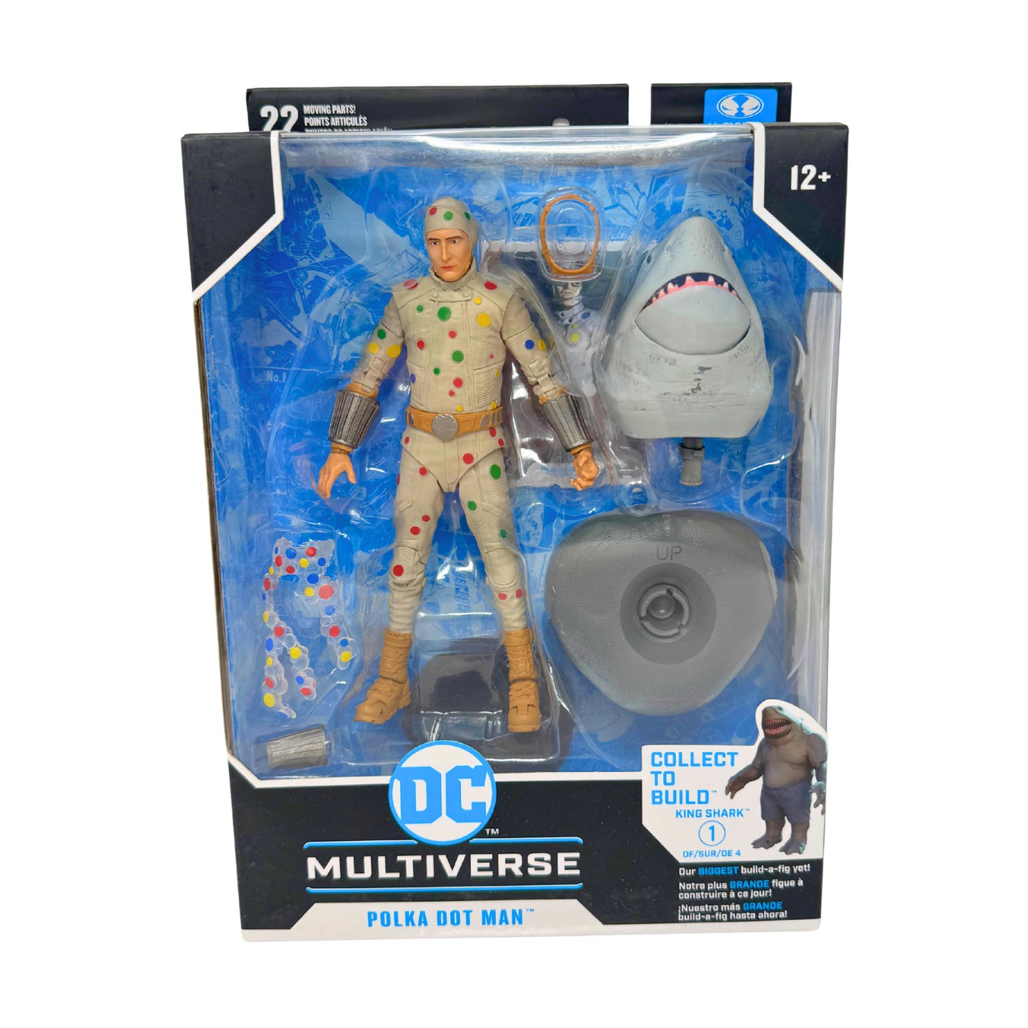 McFarlane DC Multiverse Suicide Squad Polka Dot Man Figure w/ King Shark BAF