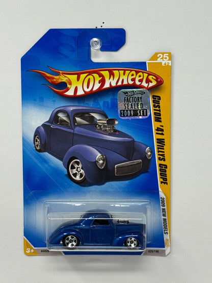 Hot Wheels 2009 New Models Custom 1941 Willys Coupe 1:64 Diecast Factory Sealed