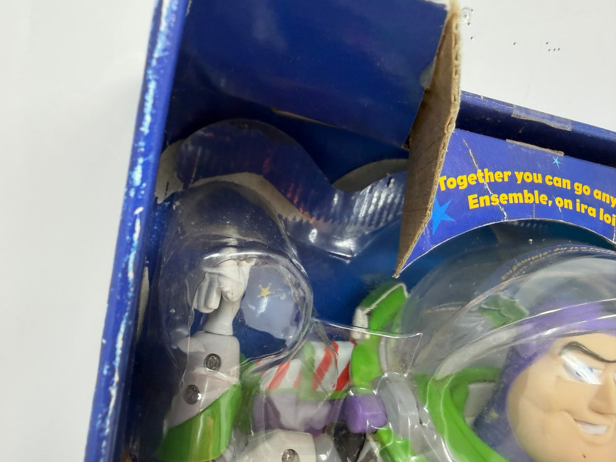 Vintage 1999 Mattel Toy Story 2 Buzz Lightyear Flight Control Talking Action Fig