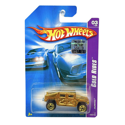 Hot Wheels Gold Rides Humvee 1:64 Diecast Factory Sealed