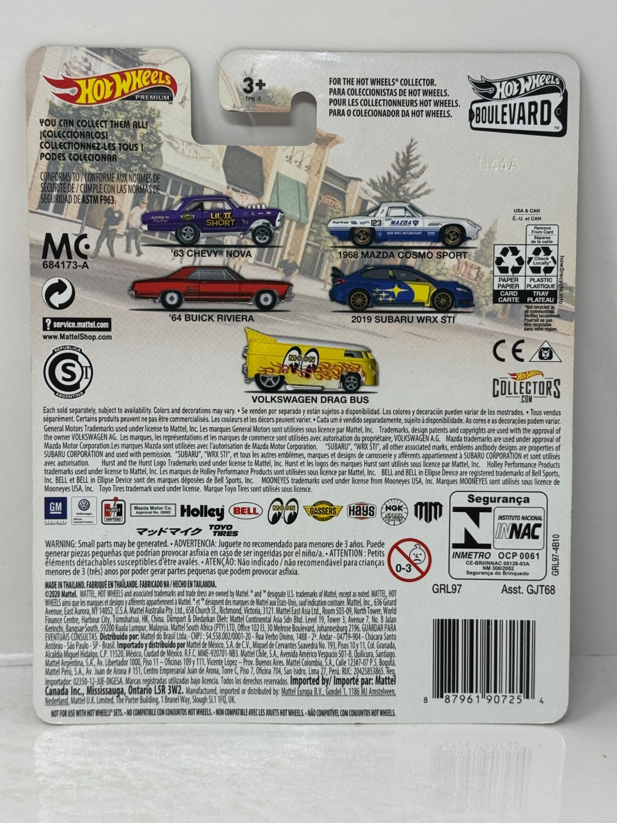 Hot Wheels Premium Boulevard #24 2019 Subaru WRX STI 1:64 Diecast