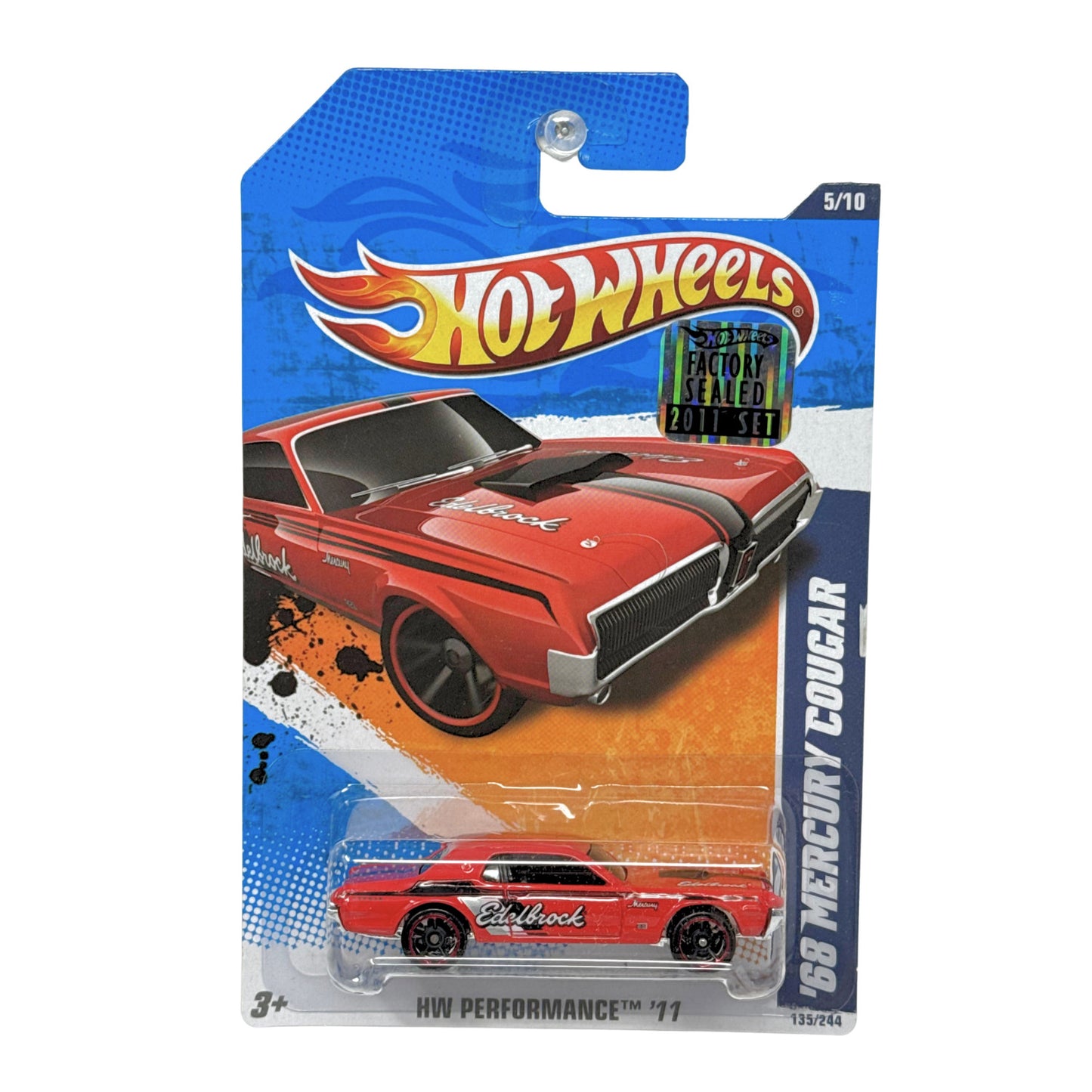 Hot Wheels Performance 1968 Mercury Cougar 1:64 Diecast Factory Sealed