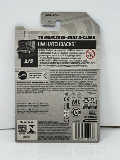 Hot Wheels Hatchbacks 2019 Mercedes-Benz A-Class 1:64 Diecast Yellow