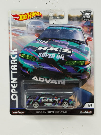 Hot Wheels Premium Open Track Nissan Skyline GT-R HKS 1:64 Diecast
