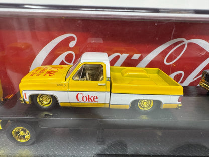 M2 Machines Auto Haulers Chevrolet Pickup Truck Set Coca-Cola 164 Diecast Custom