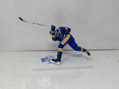 McFarlane NHL Brett Hull St. Louis Blues Figure Auto Signed