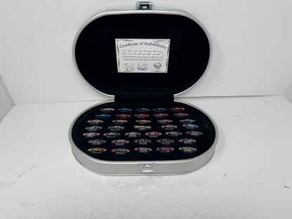 NASCAR Moog Chassis Parts 36 Pin Set Winston Cup Champions w/ Display Case RARE