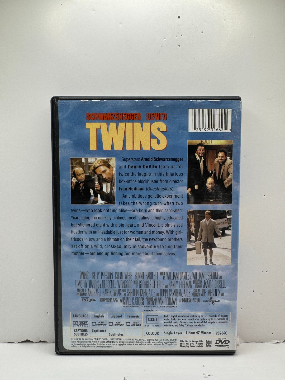 Twins (DVD) Schwarzenegger DeVito Comedy