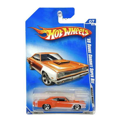 Hot Wheels Muscle Mania 1969 Dodge Coronet Super Bee 1:64 Diecast Orange