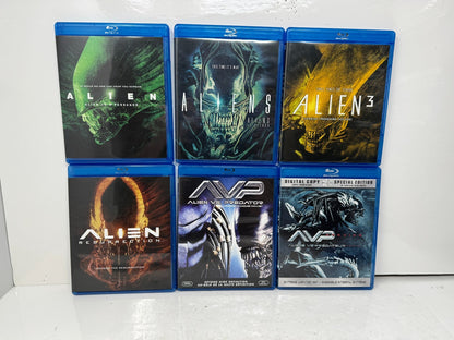 Alien Quadrilogy + Alien vs Predator 1 & 2 Blu-ray 6-Movie Sci-Fi Collection