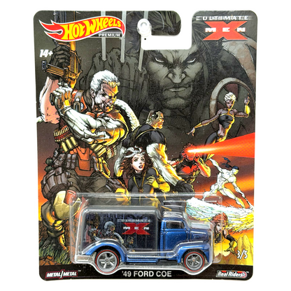 Hot Wheels Premium Marvel Ultimate X-Men 1949 Ford COE 1:64 Diecast Real Riders