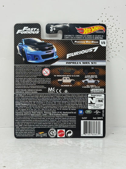 Hot Wheels Premium Fast & Furious Subaru Impreza WRX STI 1:64 Diecast