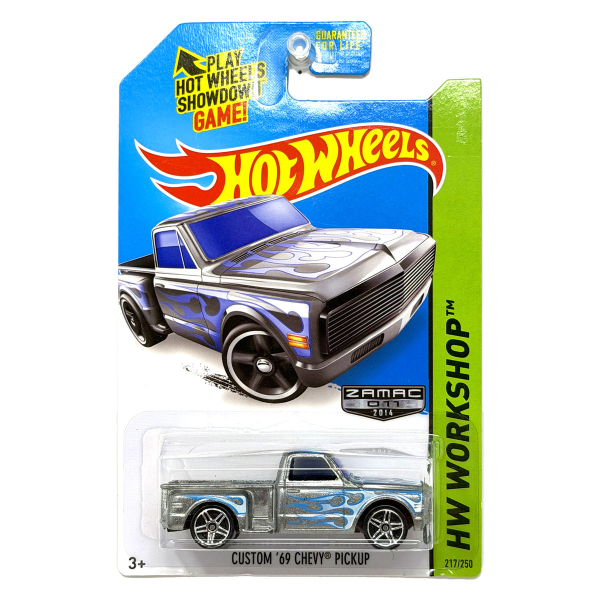 Hot Wheels ZAMAC HW Workshop Custom 1969 Chevy Pickup 1:64 Diecast