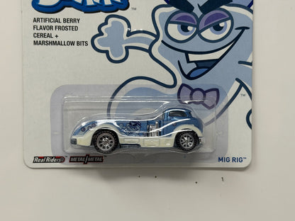 Hot Wheels General Mills Boo Berry Mig Rig 1:64 Real Riders