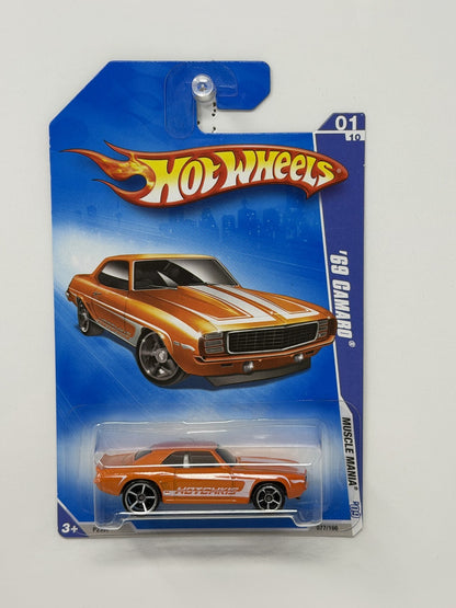 Hot Wheels Muscle Mania 1969 Chevrolet Camaro 1:64 Diecast Orange