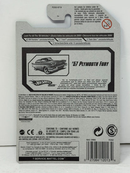 Hot Wheels Treasure Hunt T-Hunt 1957 Plymouth Fury 1:64 Diecast