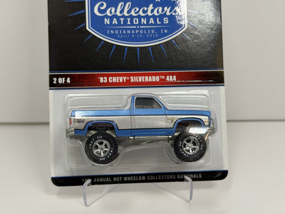 Hot Wheels 2016 Collectors Nationals 1983 Chevrolet Silverado 4x4 1:64 Diecast