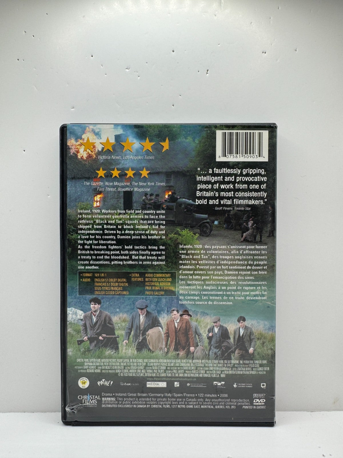The Wind That Shakes The Barley (DVD) Cillian Murphy War