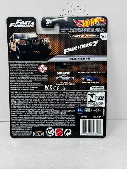 Hot Wheels Premium Fast & Furious Hummer H1 1:64 Diecast