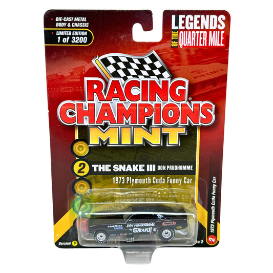 Racing Champions Mint The Snake III 1973 Plymouth Cuda Funny Car 1:64 Diecast
