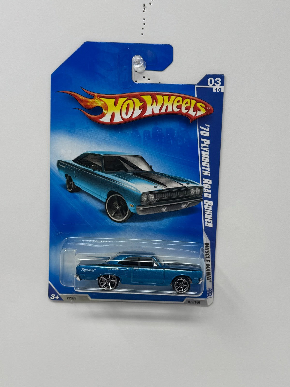 Hot Wheels Muscle Mania 1970 Plymouth Road Runner 1:64 Diecast Blue