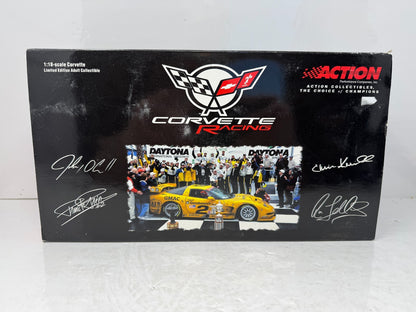 Action Racing #2 Ron Fellows GM 2001 Corvette C5R RACED VERSION 1:18 Diecast