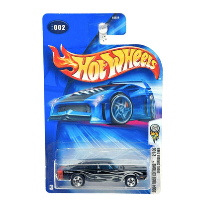 Hot Wheels First Editions 1969 Dodge Charger 1:64 Diecast Black Flames