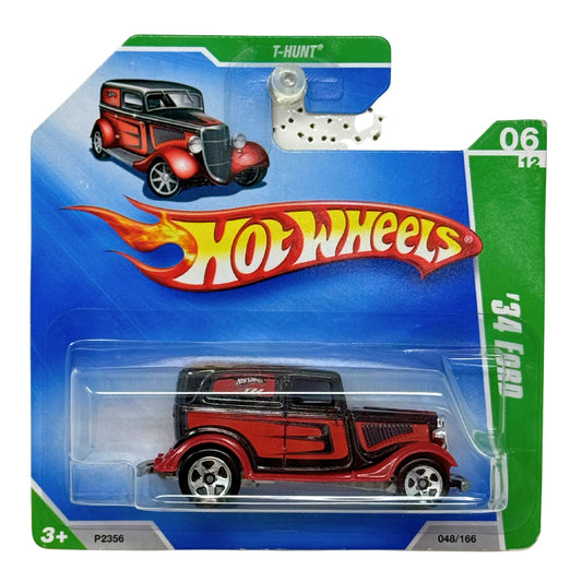 Hot Wheels Treasure Hunt T-Hunt 1934 Ford 1:64 Diecast Short Card