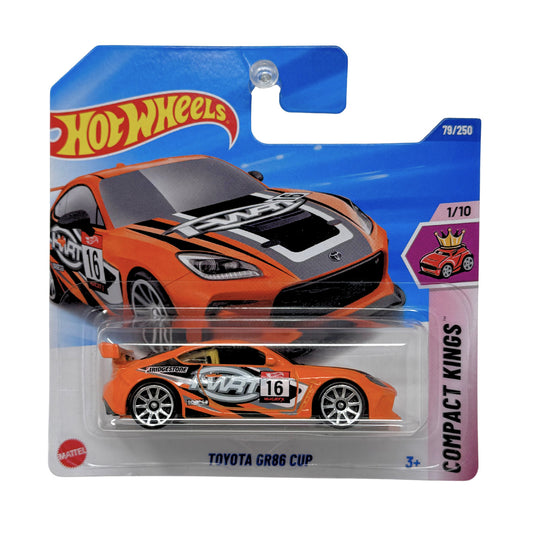 Hot Wheels Compact Kings Toyota GR86 Cup 1:64 Diecast Short Card