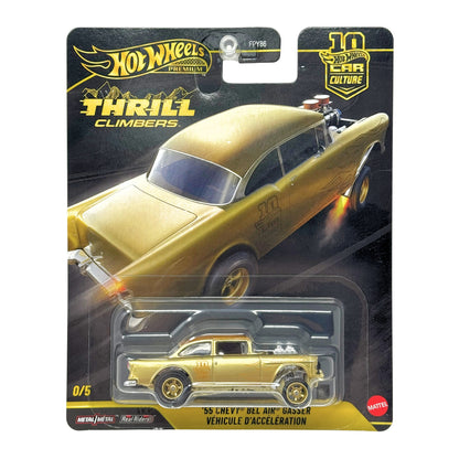 Hot Wheels Premium Thrill Climbers 1955 Chevy Bel Air Gasser CHASE 1:64 Diecast