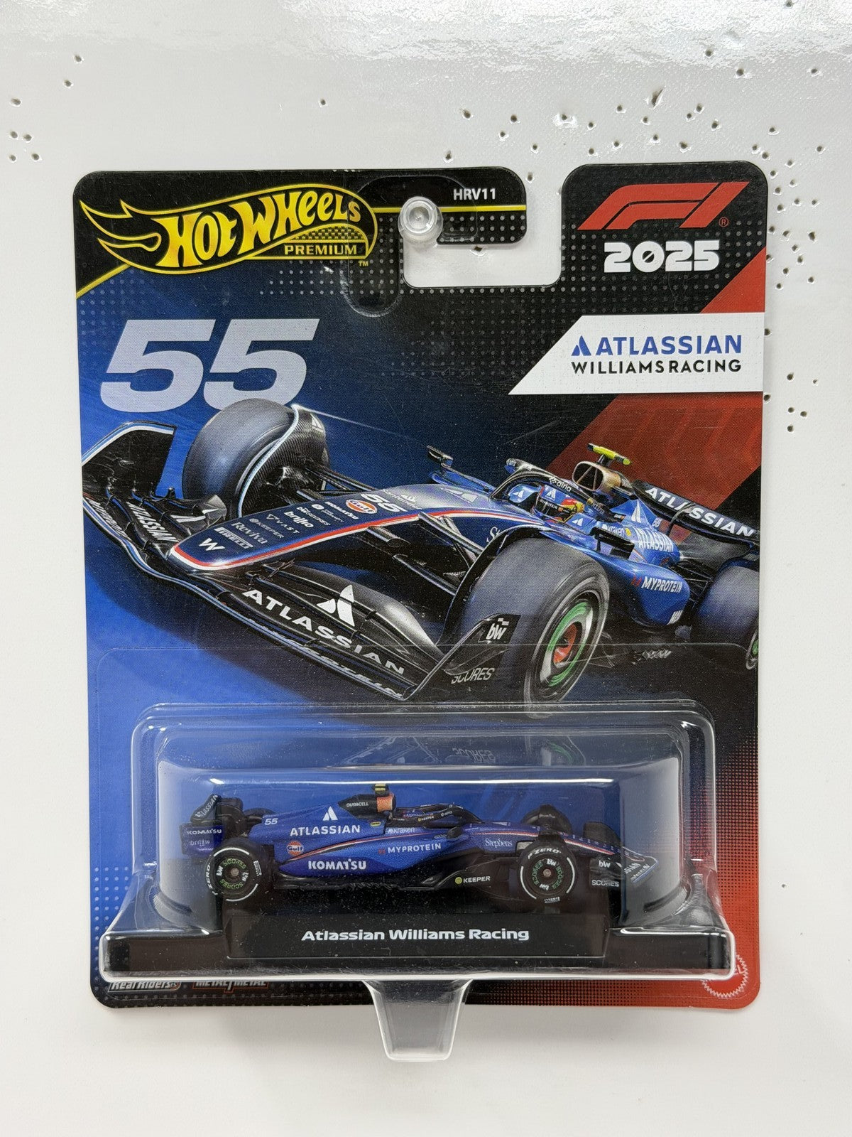 Hot Wheels Premium Formula 1 Atlassian Williams Racing #55 1:64 Diecast
