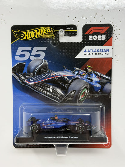 Hot Wheels Premium Formula 1 Atlassian Williams Racing #55 1:64 Diecast