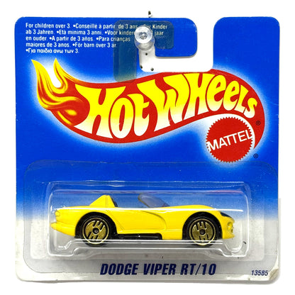 Hot Wheels Dodge Viper RT-10 Yellow 1:64 Diecast Short Card