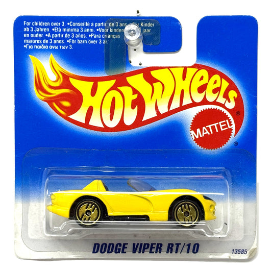Hot Wheels Dodge Viper RT-10 Yellow 1:64 Diecast Short Card