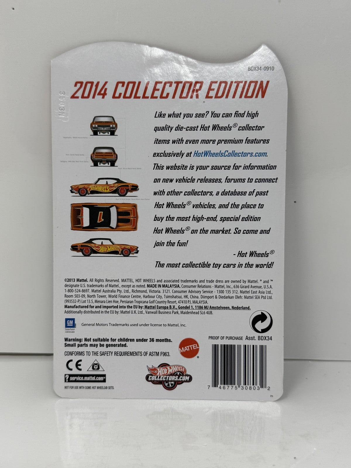 Hot Wheels 2014 Collector Edition 1969 Chevelle SS 396 K-Mart 1:64 Diecast