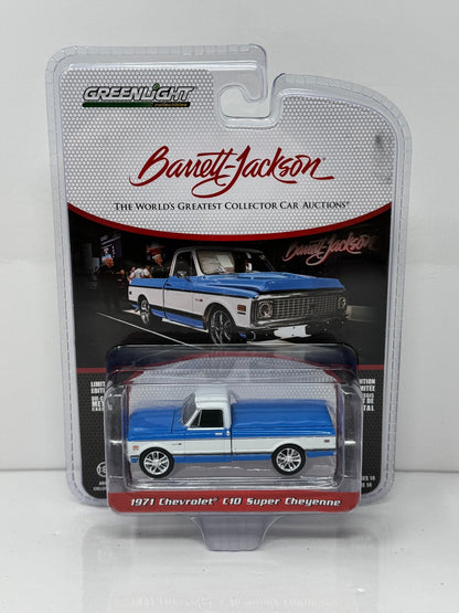 Greenlight Barrett-Jackson 1971 Chevrolet C10 Super Cheyenne 1:64 Diecast