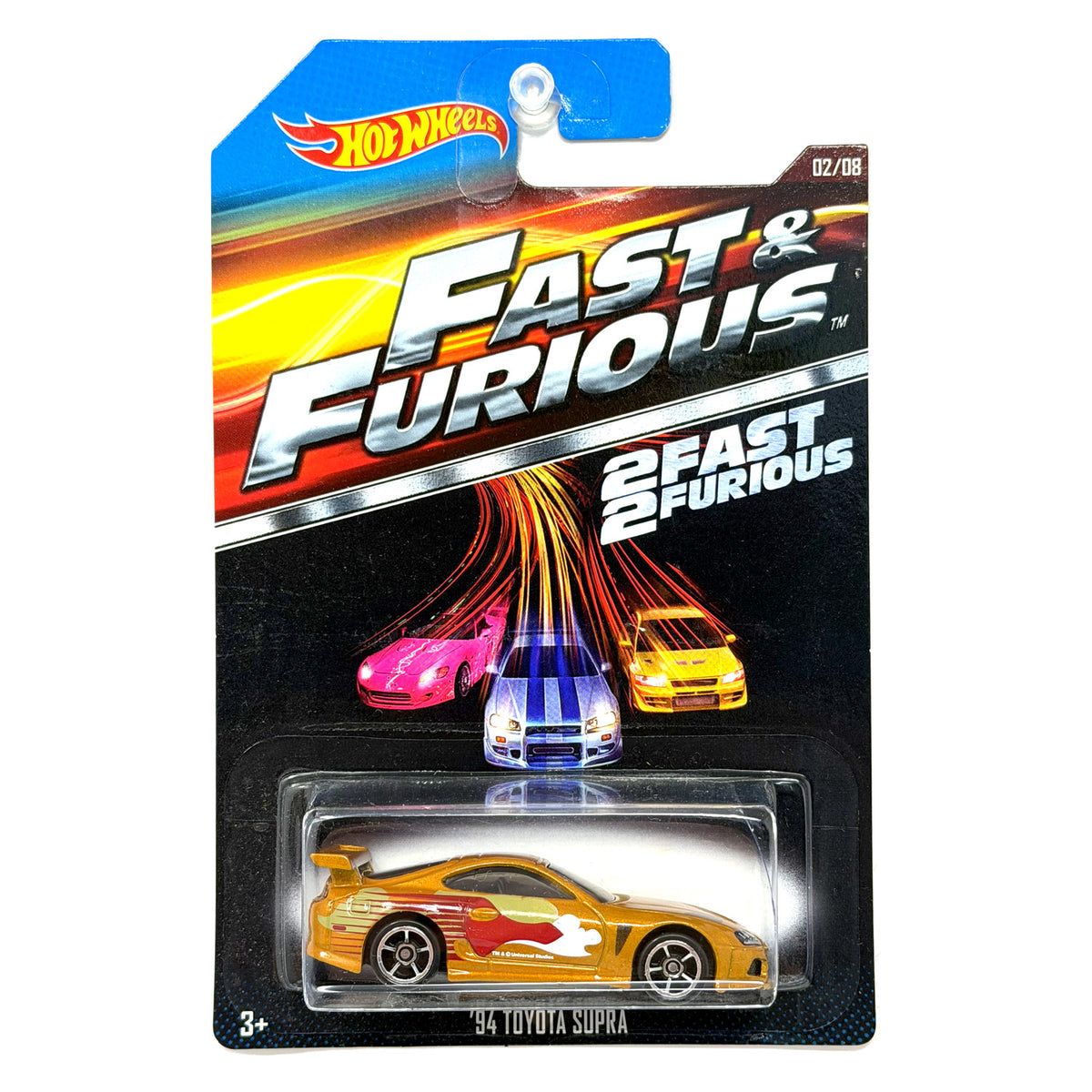 Hot Wheels 2 Fast 2 Furious 1994 Toyota Supra 1:64 Diecast Gold