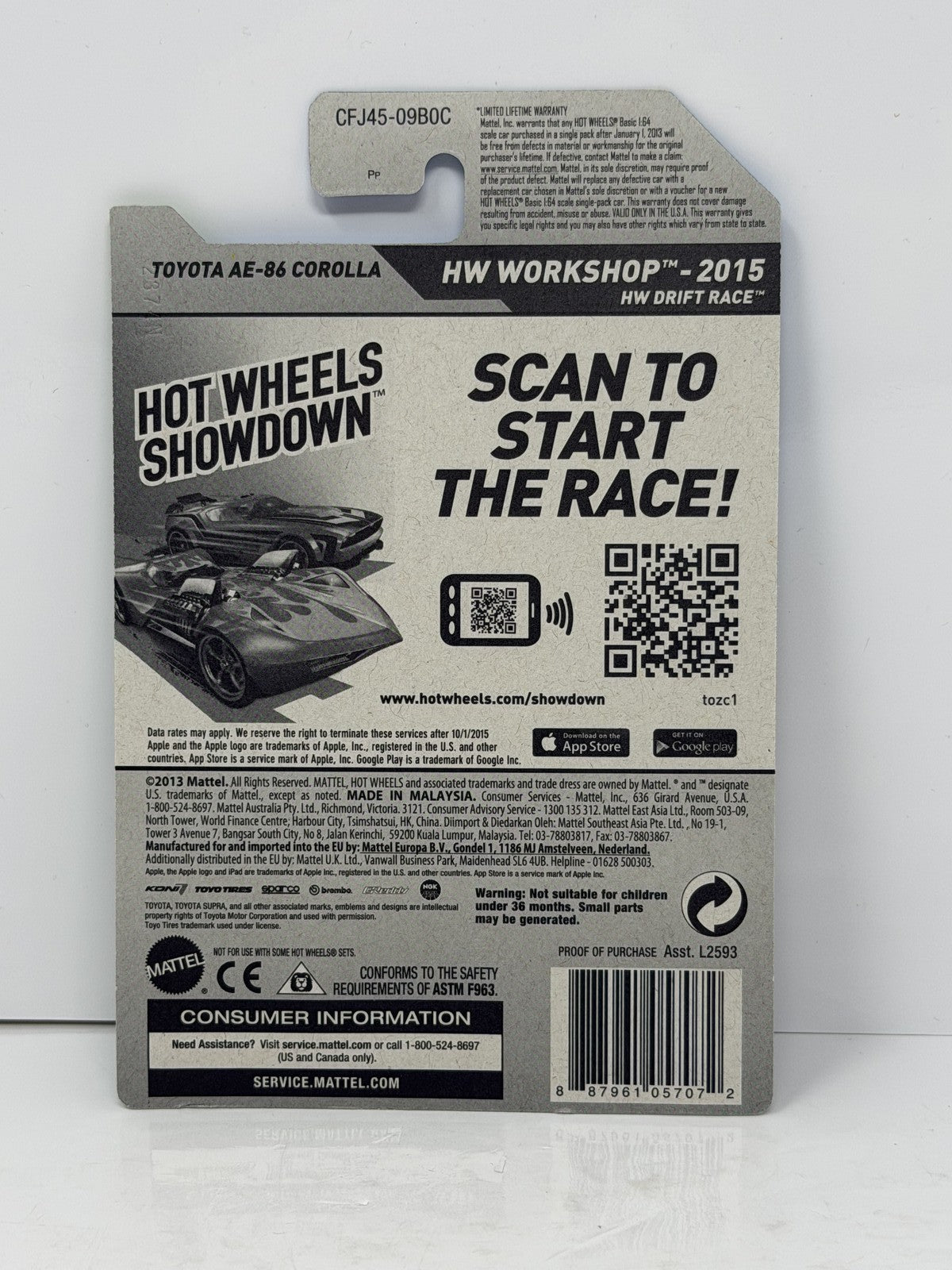 Hot Wheels Super Treasure Hunt Toyota AE-86 Corolla Workshop 1:64 Diecast STH