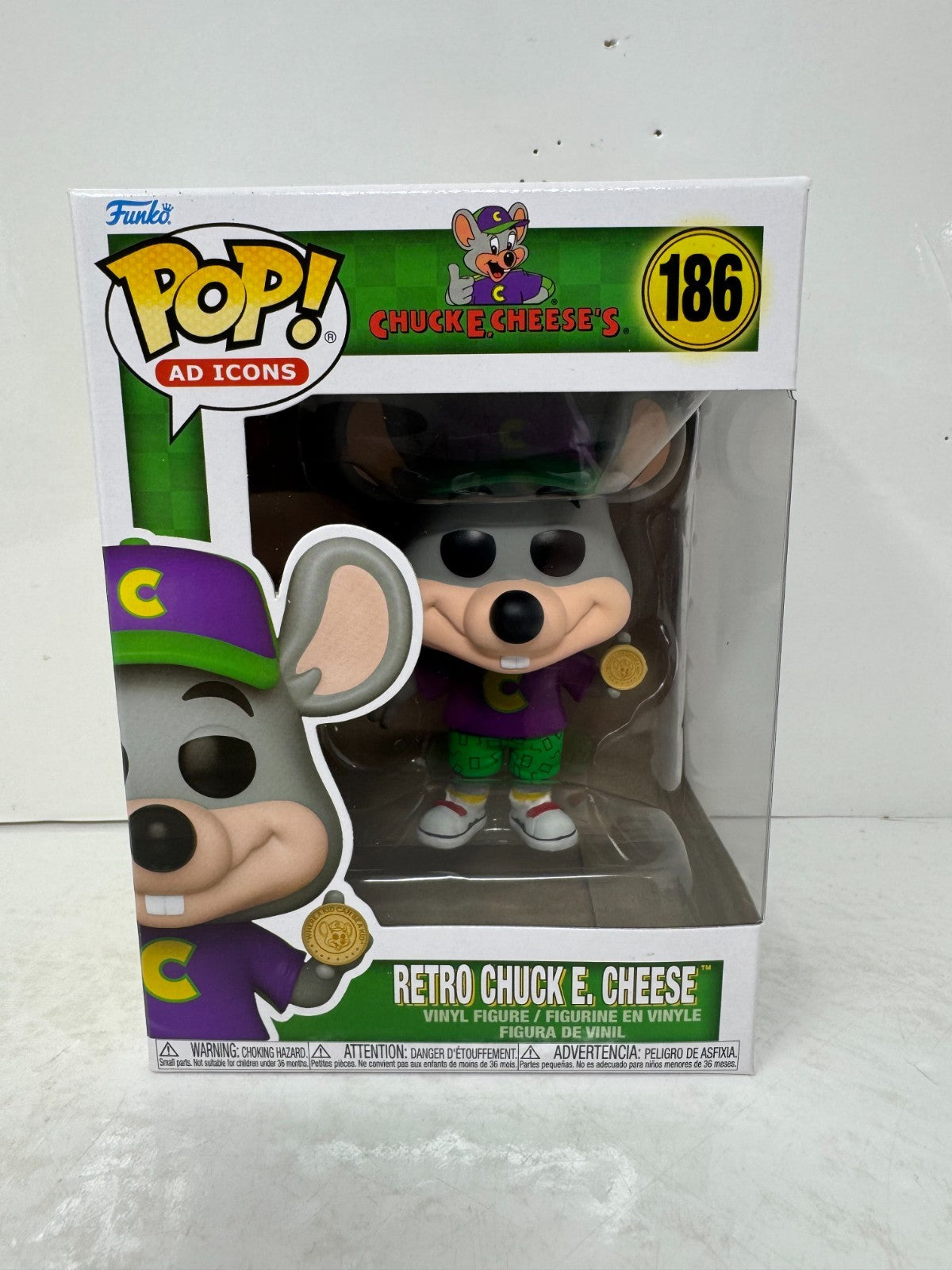 Funko Pop! AD Icons Chuck E. Cheese's #186 Retro Chuck E. Cheese Vinyl Figure